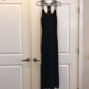 Black maxi dress